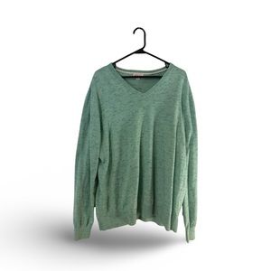 Merona - Heather Mint Green - XL - V Neck Long Sleeve Sweater - Lightly worn